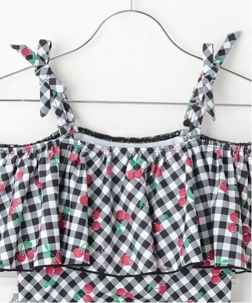 mezzo piano junior / メゾピアノジュニア 水着・スイムグッズ | 【SWIM】チェリー柄フリル swim wear(2WAY) | 詳細3