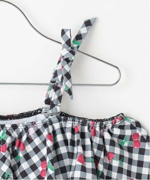 mezzo piano junior / メゾピアノジュニア 水着・スイムグッズ | 【SWIM】チェリー柄フリル swim wear(2WAY) | 詳細4