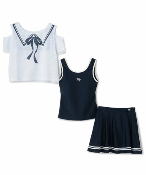 mezzo piano junior / メゾピアノジュニア 水着・スイムグッズ | 【SWIM】スクール対応 swim wear(Tシャツつき) | 詳細2