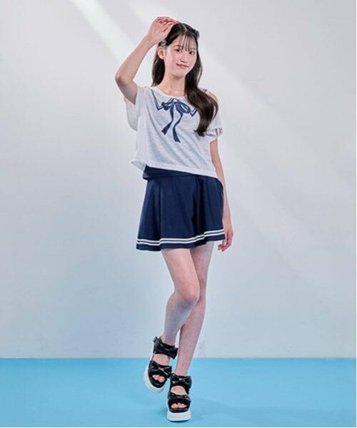 mezzo piano junior / メゾピアノジュニア 水着・スイムグッズ | 【SWIM】スクール対応 swim wear(Tシャツつき) | 詳細20