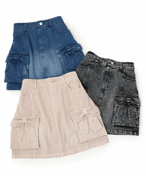 mezzo piano junior / メゾピアノジュニア ショート・ハーフ・半端丈パンツ | リボンフラップカーゴスカパン | 詳細10