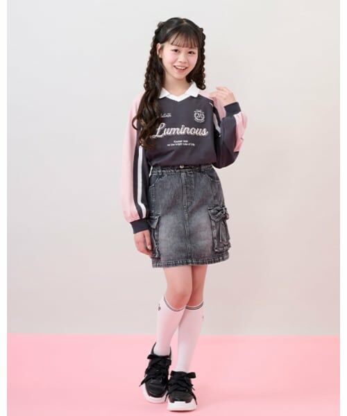 mezzo piano junior / メゾピアノジュニア ショート・ハーフ・半端丈パンツ | リボンフラップカーゴスカパン | 詳細17