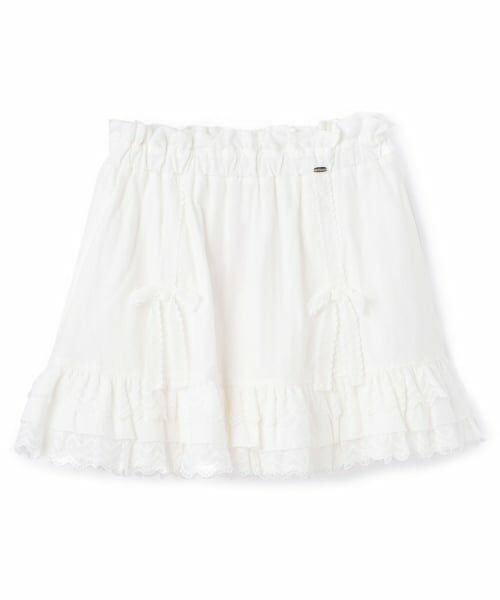 mezzo piano junior / メゾピアノジュニア ミニ・ひざ丈スカート | レースティアードスカート | 詳細10