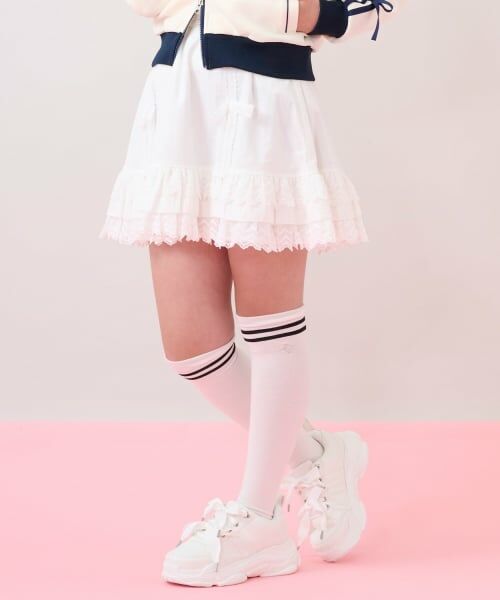 mezzo piano junior / メゾピアノジュニア ミニ・ひざ丈スカート | レースティアードスカート | 詳細14