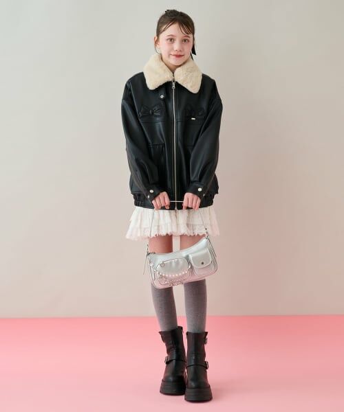 mezzo piano junior / メゾピアノジュニア ミニ・ひざ丈スカート | レースティアードスカート | 詳細17