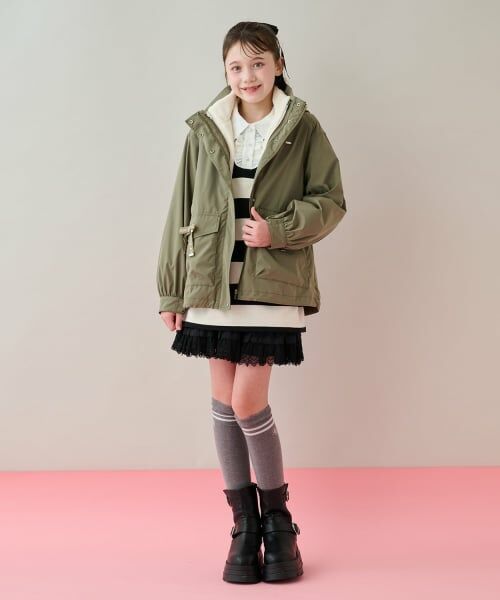 mezzo piano junior / メゾピアノジュニア ミニ・ひざ丈スカート | レースティアードスカート | 詳細19