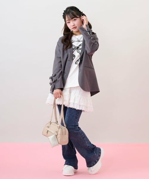 mezzo piano junior / メゾピアノジュニア ミニ・ひざ丈スカート | レースティアードスカート | 詳細22