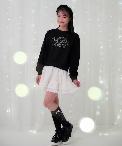 mezzo piano junior / メゾピアノジュニア ミニ・ひざ丈スカート | レースティアードスカート | 詳細24