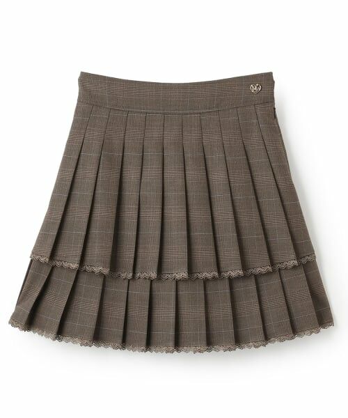 mezzo piano junior / メゾピアノジュニア ショート・ハーフ・半端丈パンツ | トリムレース2段プリーツスカパン | 詳細11