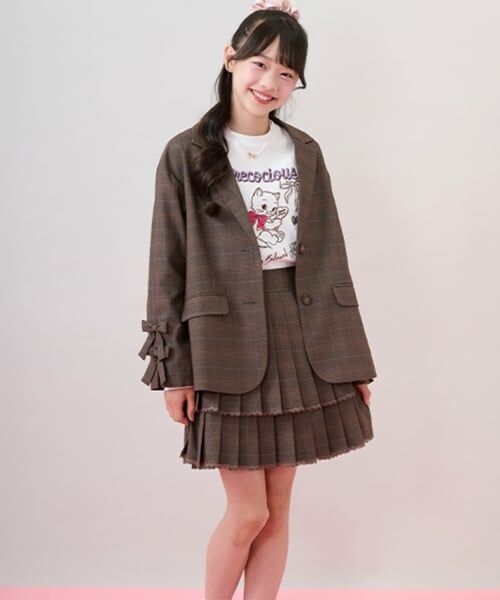 mezzo piano junior / メゾピアノジュニア ショート・ハーフ・半端丈パンツ | トリムレース2段プリーツスカパン | 詳細18