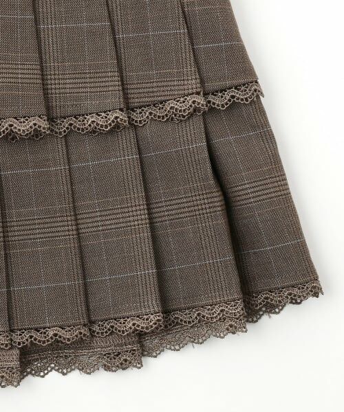 mezzo piano junior / メゾピアノジュニア ショート・ハーフ・半端丈パンツ | トリムレース2段プリーツスカパン | 詳細7