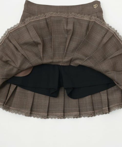 mezzo piano junior / メゾピアノジュニア ショート・ハーフ・半端丈パンツ | トリムレース2段プリーツスカパン | 詳細8