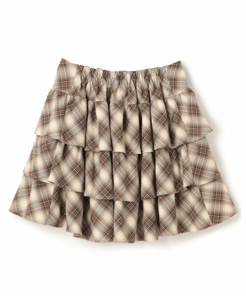 mezzo piano junior / メゾピアノジュニア ショート・ハーフ・半端丈パンツ | ハートバックルベルトつきティアードスカパン | 詳細1