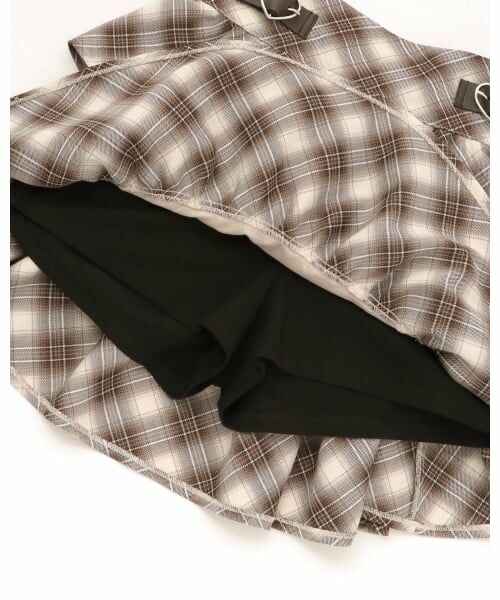 mezzo piano junior / メゾピアノジュニア ショート・ハーフ・半端丈パンツ | ハートバックルベルトつきティアードスカパン | 詳細6