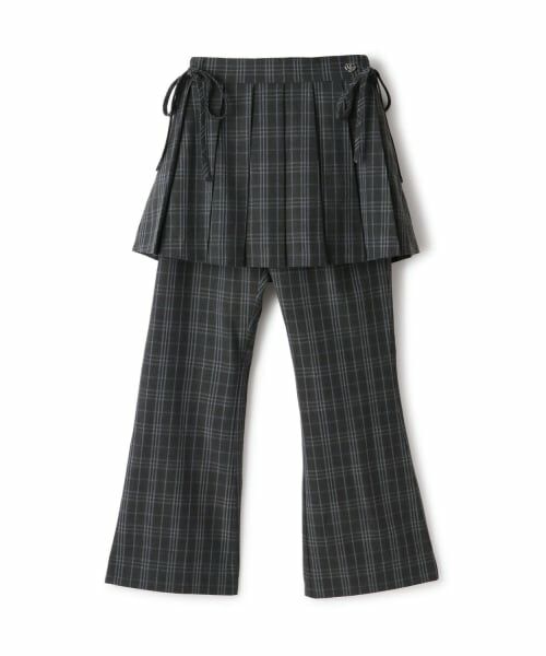mezzo piano junior / メゾピアノジュニア その他パンツ | プリーツスカート＆フレアパンツセット（グレー）