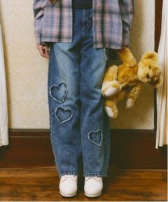 mezzo piano junior / メゾピアノジュニア その他パンツ | ウエスト細見えアソートデザインデニムパンツ