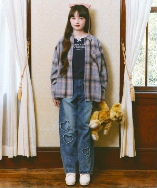 mezzo piano junior / メゾピアノジュニア その他パンツ | ウエスト細見えアソートデザインデニムパンツ | 詳細13