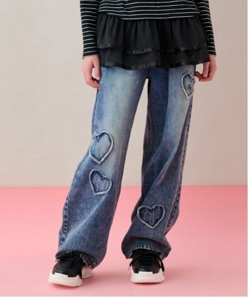 mezzo piano junior / メゾピアノジュニア その他パンツ | ウエスト細見えアソートデザインデニムパンツ | 詳細16