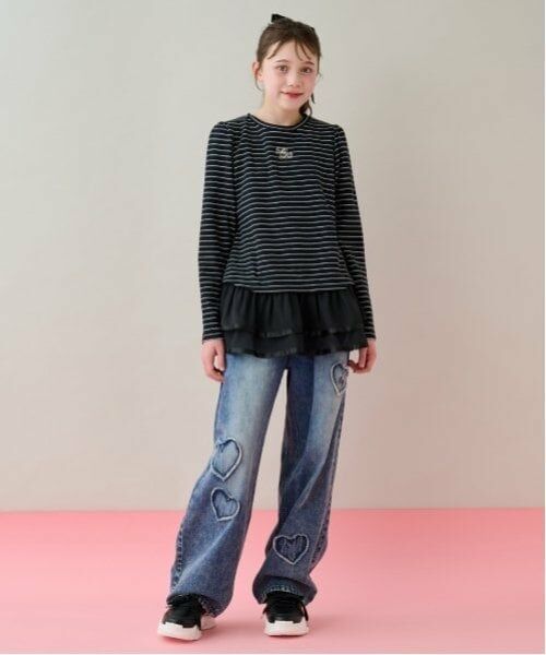 mezzo piano junior / メゾピアノジュニア その他パンツ | ウエスト細見えアソートデザインデニムパンツ | 詳細17