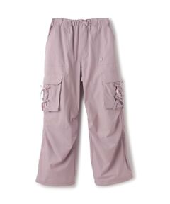 mezzo piano junior / メゾピアノジュニア その他パンツ | 【吸水速乾】レースアップリボンポケットカーゴパンツ