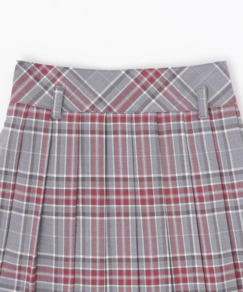 mezzo piano junior / メゾピアノジュニア ミニ・ひざ丈スカート | チェーンベルトつきチェックプリーツスカート（スパッツつき） | 詳細2