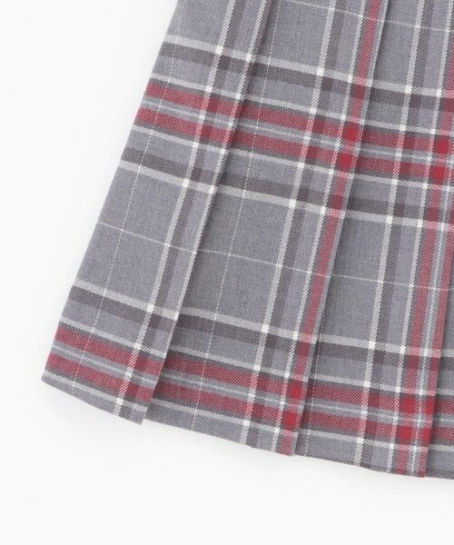 mezzo piano junior / メゾピアノジュニア ミニ・ひざ丈スカート | チェーンベルトつきチェックプリーツスカート（スパッツつき） | 詳細8