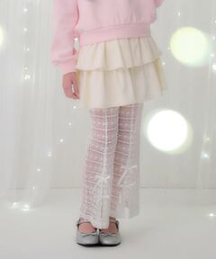 mezzo piano junior / メゾピアノジュニア その他パンツ | ティアードスカート＆レースパンツセット