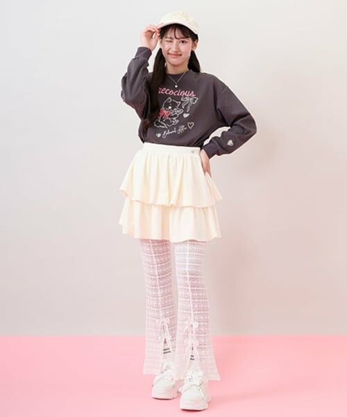mezzo piano junior / メゾピアノジュニア その他パンツ | ティアードスカート＆レースパンツセット | 詳細14