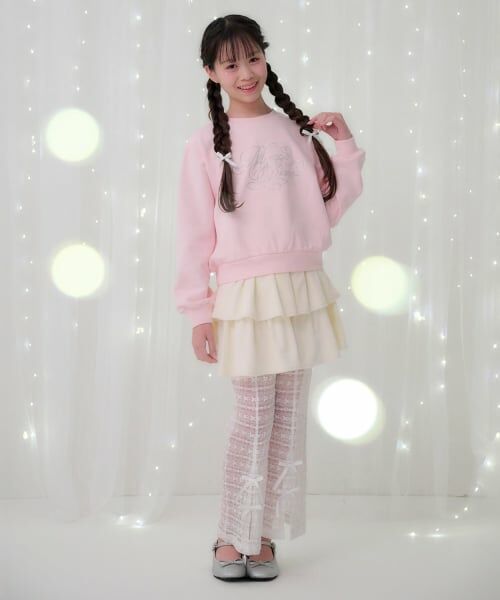 mezzo piano junior / メゾピアノジュニア その他パンツ | ティアードスカート＆レースパンツセット | 詳細15