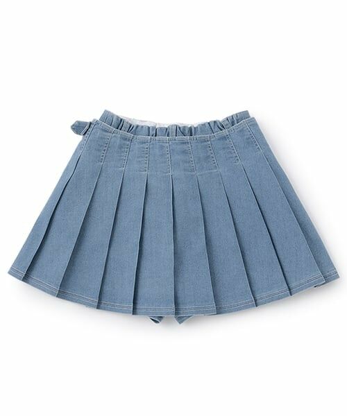 mezzo piano junior / メゾピアノジュニア ショート・ハーフ・半端丈パンツ | ラッププリーツショートパンツ（2WAY) | 詳細1