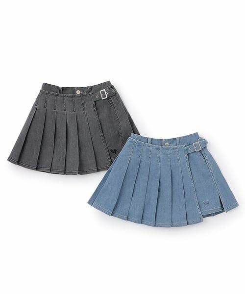 mezzo piano junior / メゾピアノジュニア ショート・ハーフ・半端丈パンツ | ラッププリーツショートパンツ（2WAY) | 詳細12