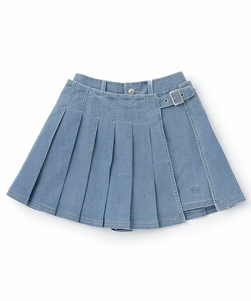 mezzo piano junior / メゾピアノジュニア ショート・ハーフ・半端丈パンツ | ラッププリーツショートパンツ（2WAY) | 詳細13