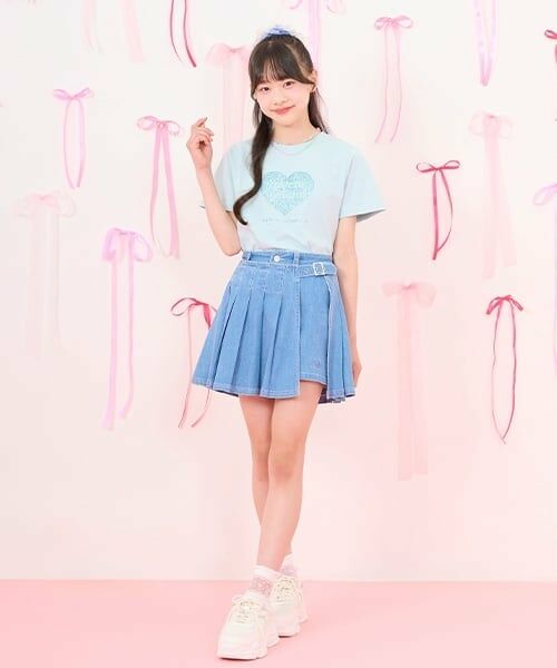 mezzo piano junior / メゾピアノジュニア ショート・ハーフ・半端丈パンツ | ラッププリーツショートパンツ（2WAY) | 詳細16