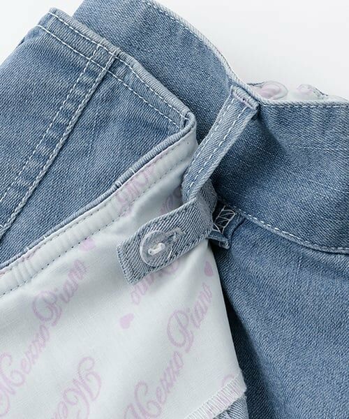 mezzo piano junior / メゾピアノジュニア ショート・ハーフ・半端丈パンツ | ラッププリーツショートパンツ（2WAY) | 詳細8