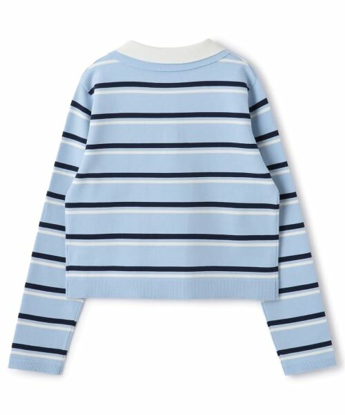 mezzo piano junior / メゾピアノジュニア ニット・セーター | ボーダーポロニット | 詳細1