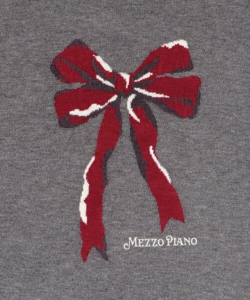 mezzo piano junior / メゾピアノジュニア ニット・セーター | ゆったりリボンニット | 詳細3