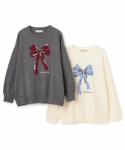 mezzo piano junior / メゾピアノジュニア ニット・セーター | ゆったりリボンニット | 詳細6