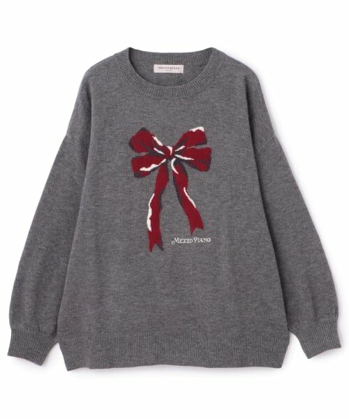 mezzo piano junior / メゾピアノジュニア ニット・セーター | ゆったりリボンニット | 詳細7