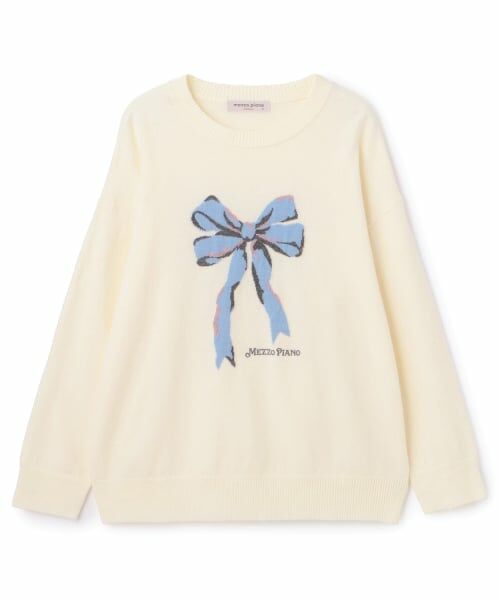 mezzo piano junior / メゾピアノジュニア ニット・セーター | ゆったりリボンニット | 詳細8