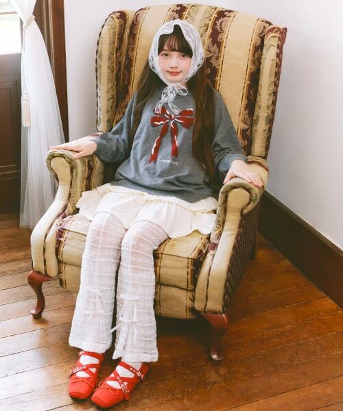 mezzo piano junior / メゾピアノジュニア ニット・セーター | ゆったりリボンニット | 詳細9