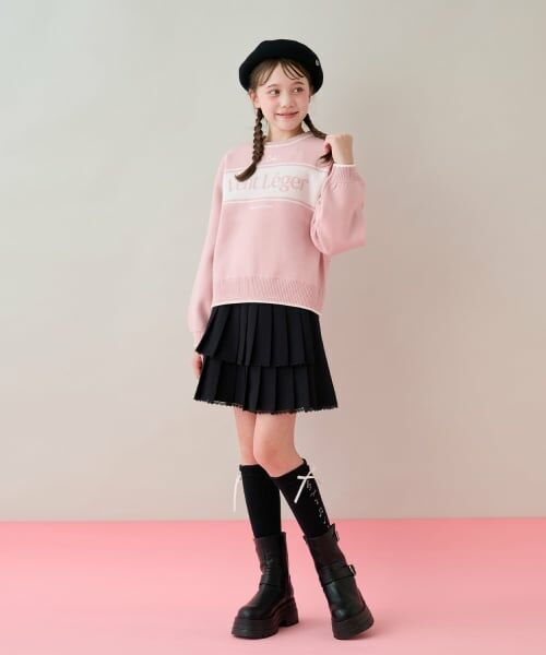 mezzo piano junior / メゾピアノジュニア ニット・セーター | ロゴジャカードニット | 詳細11