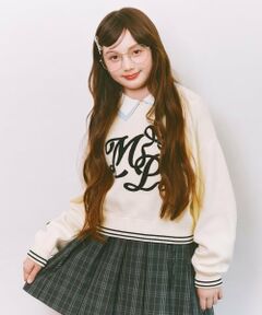 mezzo piano junior / メゾピアノジュニア ニット・セーター | ロゴさがら刺しゅうニット
