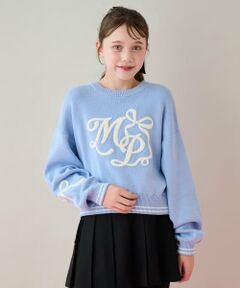 mezzo piano junior / メゾピアノジュニア ニット・セーター | ロゴさがら刺しゅうニット