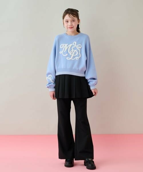 mezzo piano junior / メゾピアノジュニア ニット・セーター | ロゴさがら刺しゅうニット | 詳細13