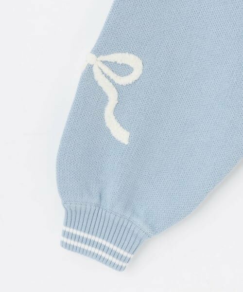 mezzo piano junior / メゾピアノジュニア ニット・セーター | ロゴさがら刺しゅうニット | 詳細4