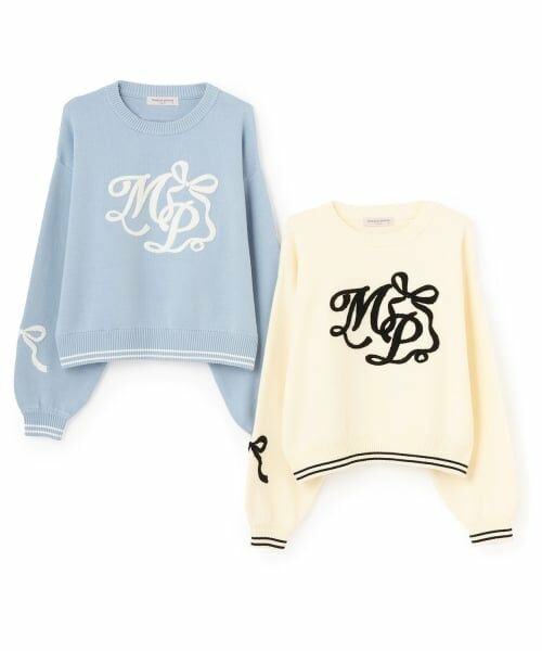 mezzo piano junior / メゾピアノジュニア ニット・セーター | ロゴさがら刺しゅうニット | 詳細7