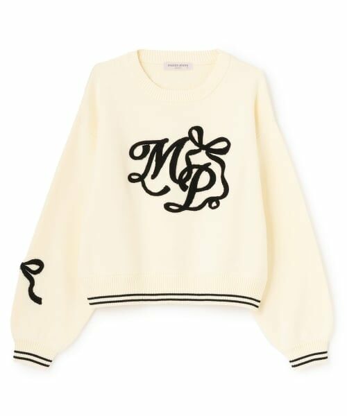 mezzo piano junior / メゾピアノジュニア ニット・セーター | ロゴさがら刺しゅうニット | 詳細9