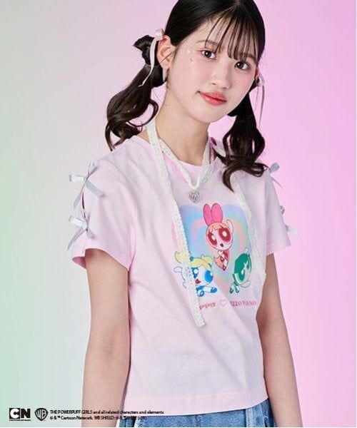 mezzo piano junior / メゾピアノジュニア Tシャツ | 【The Powerpuff Girls】　袖リボンTシャツ | 詳細11