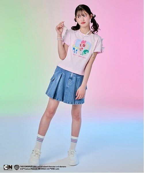 mezzo piano junior / メゾピアノジュニア Tシャツ | 【The Powerpuff Girls】　袖リボンTシャツ | 詳細13