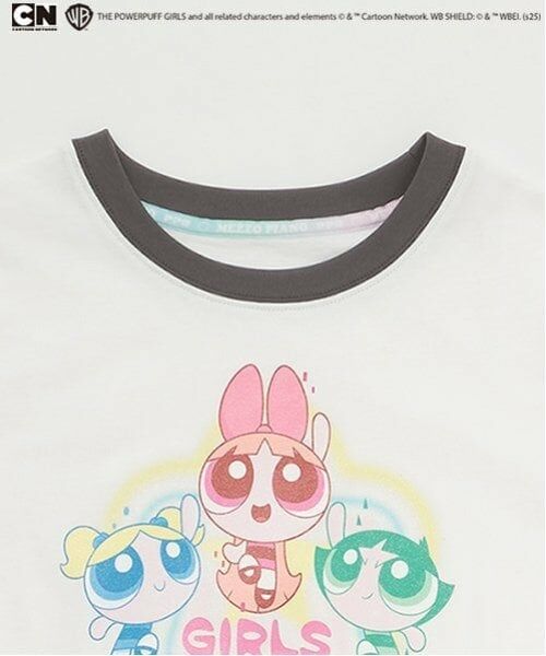 mezzo piano junior / メゾピアノジュニア Tシャツ | 【The Powerpuff Girls】　リンガーTシャツ | 詳細2